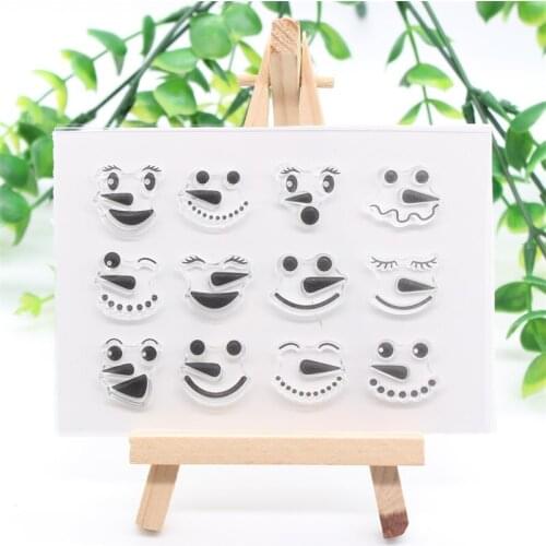 YPP CRAFT Face Transparent Clear Silicone Stamps for DIY Scrapbooking/Card Making/Kids Crafts Fun Decoration Supplies