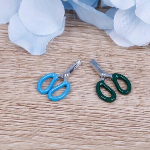 1pc Simulation Metal Mini Metal Scissors Miniature Dolls House Furniture 1:12 Dollhouse Dolls Accessorie