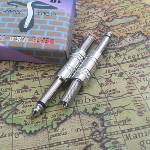 100pcs 6.35mm 1/4" Male Mono Plug With Spring Cable Protector Solder adapter audio plug jack 6.5mm amplifier microphone plug