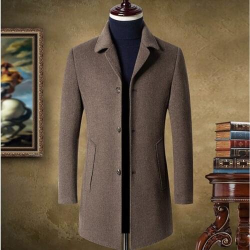 2020 new arrival winter wool trench coat men,mens high quality Business Casual jackets , wool coat men,plus-size M-XXXL