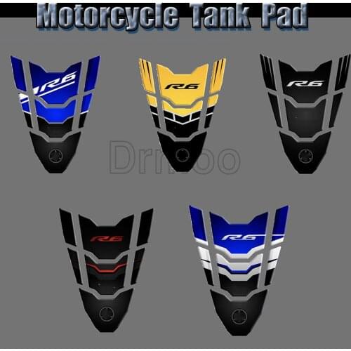 3D Logo Motorcycle Sticker Tankpad Sticker Tank Pad Motorbike Racing Protector Decals For Yamaha YZF-R6