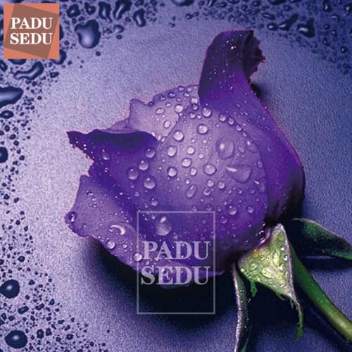 5D DIY Diamond Painting Full Round Flower Purple Rose Love Cross Stitch Kit Needlework Diamond Mosaic Embroidery Home Decoration