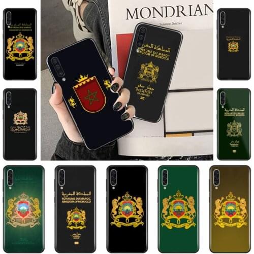 Morocco maroc Flag Coat Of Arms passport Phone Case For Samsung galaxy A S note 10 7 8 9 20 30 31 40 50 51 70 71 21 s ultra plus