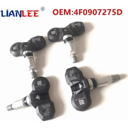 4Pcs Tire Pressure Monitoring Sensor TPMS 433Mhz 4F0907275B 4F0907275D For VOLK-SWAGEN TOUA-REG 2009-2010
