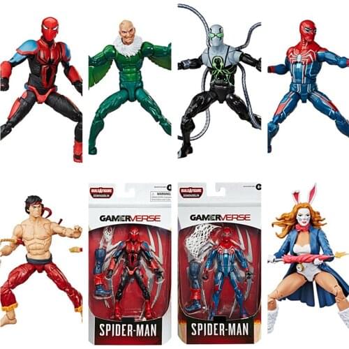 Original Marvel Legends Gamer Verse Spider Superior Octopus Vulture Man White Rabbit Shang Chi 6" Action Figure Demogoblin Toys