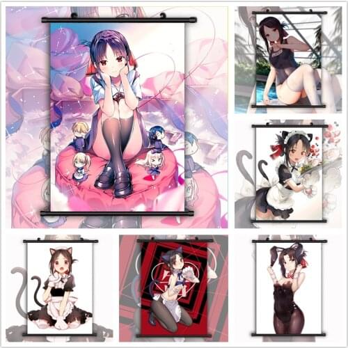 Kaguya-sama Love Is War Shinomiya Kaguya Anime Manga HD Print Wall Poster Scroll