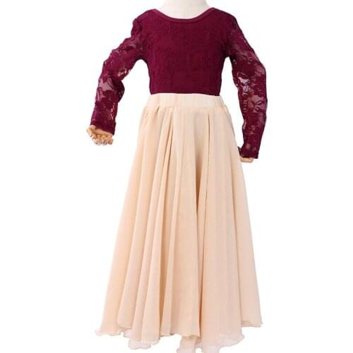 Kaiya angel Newest 2PCS Kids Boutique Spring Clothing Set Long Sleeve Lace Romper + Chiffon Skirts Children Girls Fall Outfits