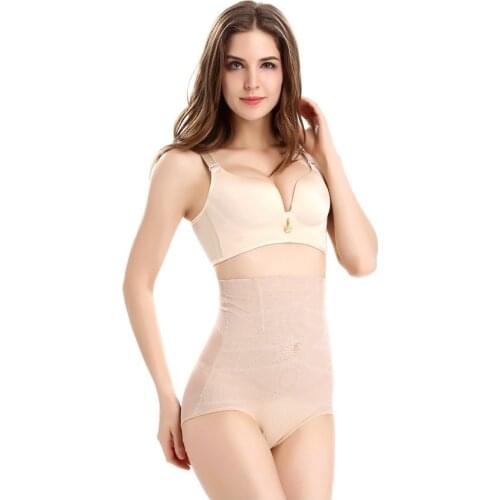 High Waist Women Embroidery Abdomen Body Shaper Lift Hip Underwear Slimming Panties Newest