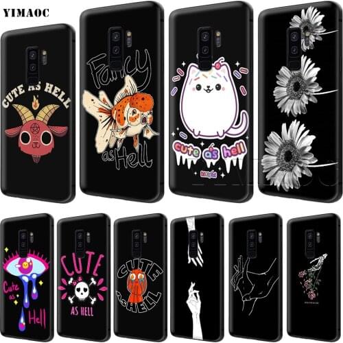 YIMAOC Cute As Hell Case for Samsung Galaxy A7 A8 A9 A10 A20 A30 A40 A50 A70 M10 M20 M30 S10e J6 Plus