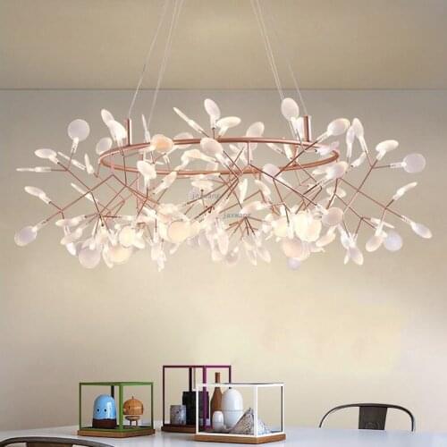 NEW Nordic LED Fireflies Chandelier Lighting Dining Room Pendant Lamp Lights Bedroom Indoor Home Art Design Suspension Luminaire