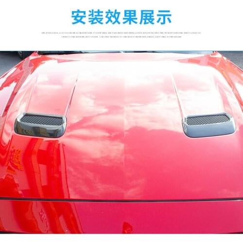 Fit for 18-19 Ford Mustang hood tuyere refitting special carbon fiber machine cover tuyere decoratio
