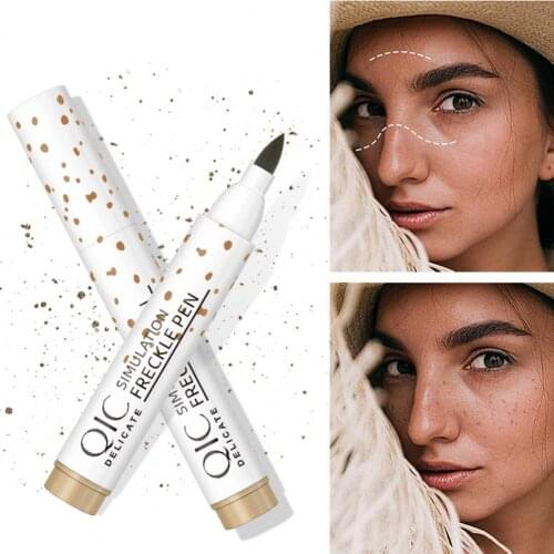 3g Freckle Pen Waterproof Smudge-Proof Portable Brown Soft Sunkiss Dot Spot Pen for Unisex