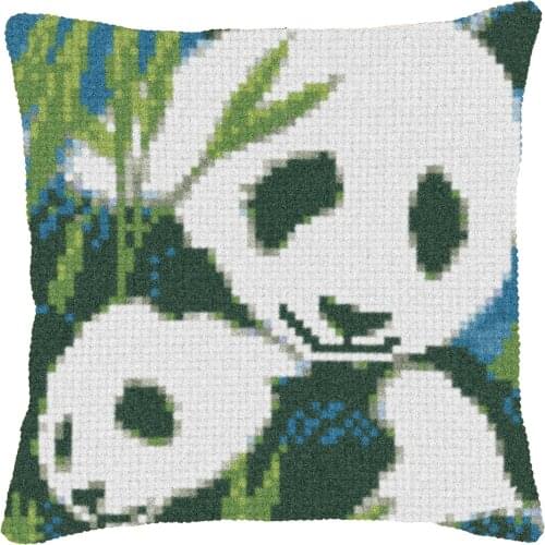 Animal panda DIY Latch Hook Rug Kit 3D Segment Embroidery Pillow Wool Cross Stitch Carpet Set Crafts