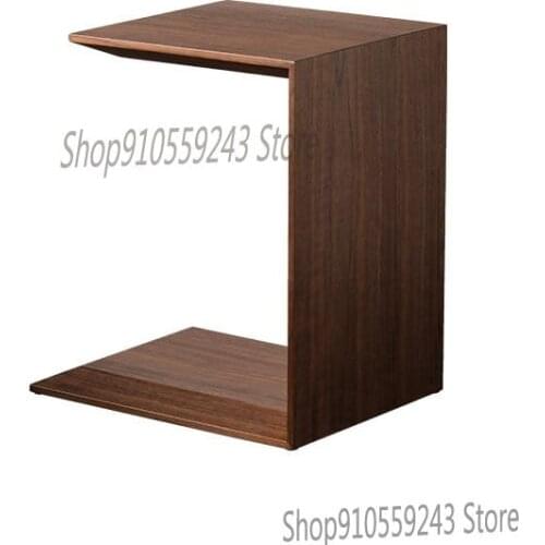 Nordic Side Table Black Walnut Color Side Table Small Coffee Table Simple Modern Small Apartment Coffee Table Bedside Table