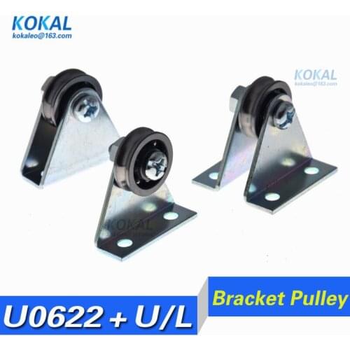 [U0622+ZJ]10pcs/lot triangular bracket/L U bracket, U-grooved wheel, bearing wire rope pulley minisize 22mm 6*22*7 steel bearing