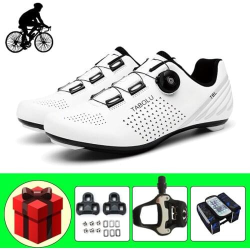 Cycling Shoes Add Pedals Road Bike Sneakers Unisex Breathable Self-locking Wear-resistant Superstar Riding Bicycle Shoe Footwear