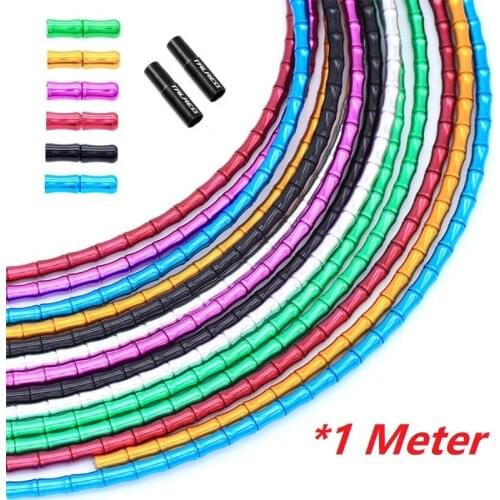 1 Meter MTB ROAD Folding Bike Brake Shift Cable Housing Aluminum Alloy Multi-section Brakes Derailleur Cable Housing Outer Tube