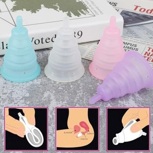 1pcs Lady Menstrual Cup Silicon Cup Copa Feminine Hygiene Vagina Care Copa Menstrual De Silicona Medica Menstruation Cup