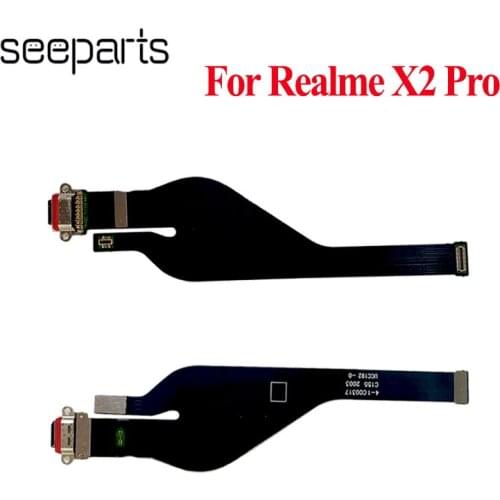 100% Tested X2 Pro Charging Port PCB Board USB Charge Dock Connector Flex Cable For Oppo Realme X2 Pro