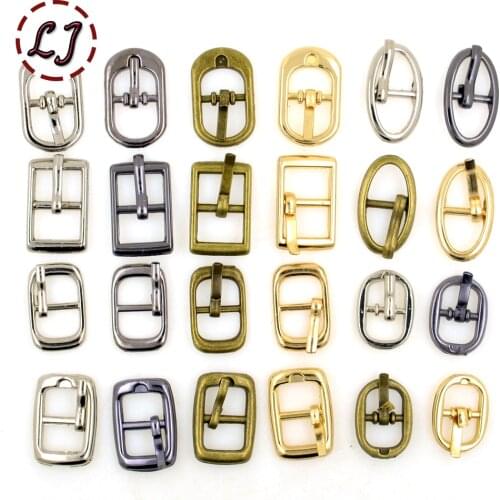New arrived 30pcs/lot silver gun-black gold small Square round alloy metal shoes bags Belt Buckles DIY Accessory Sewing XK023