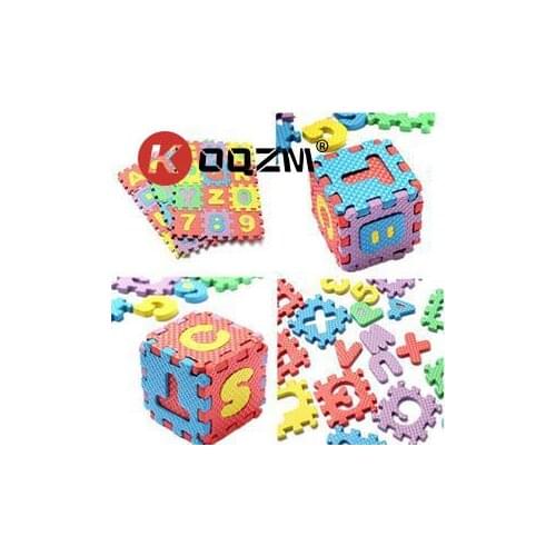 36Pcs Children Mini EVA Foam Alphabet Letters Numbers Floor Soft Baby Mat 3D Puzzle Kids Educational Toys
