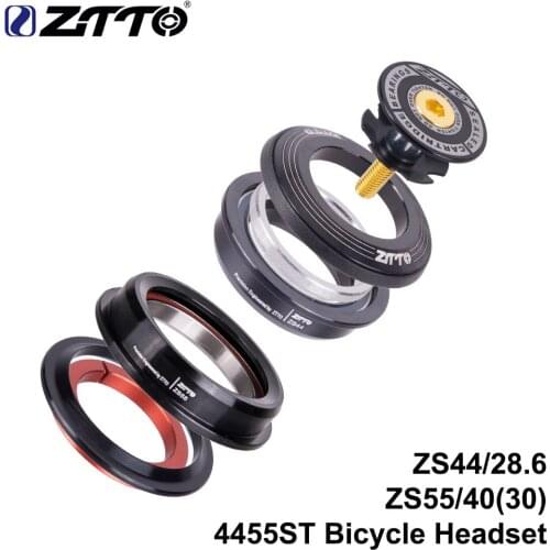 4455ST MTB Headset ZS44 ZS55 Tapered Straight Universal 1.5 inch 28.6mm Fork Zero Stack Integrated With Cups road bike Hot