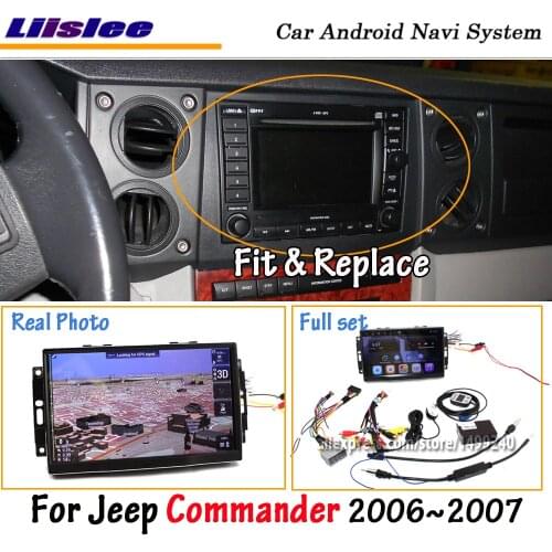 Android 8.0 For Jeep Commander 2006~2007 Car Stereo Radio Carplay Screen Video GPS Navigation Multimedia No DVD Player