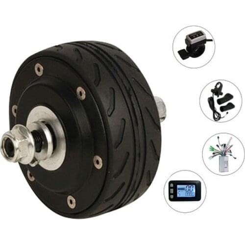 DC brushless gearless 24V/36V 250W 4 inch electric hub motor wheel with accessories