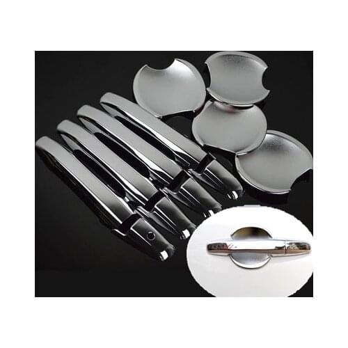 FUNDUOO For Honda Civic 4 Door Sedan 2006 2007 2008 2009 2010 2011 New Chrome Door Handle + Cup Bowl Cover Free Drop Shipping