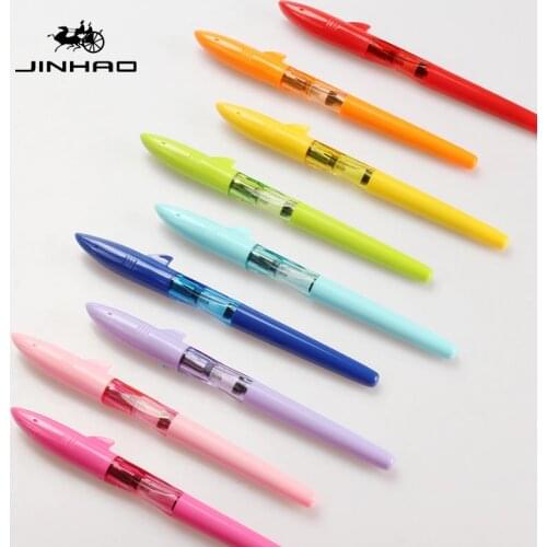Jinhao Shark Fountain Pen Calligraphy Pen Ink Pen Pluma Student Stationery Caneta Tinteiro Fuente Stylo Plume Customize LOGO