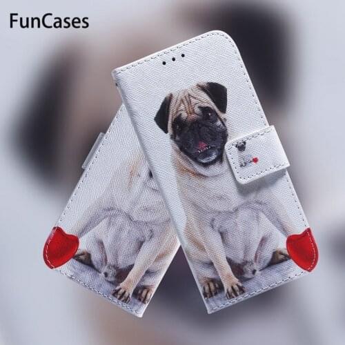 Animal Case Leather Cover For Box Samsung Galaxy M30 M30S A10S A30S A50S Panda Tiger Lion Wolf Dog Pug Owl Magnolia Flower DP26F