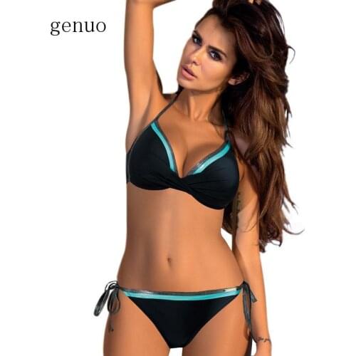 Hot Bikini Swimsuit Women Biknis Stripe Sexy Women Bikini Suits Swimwear Female Beachwear Push Up Swimsuit