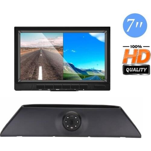 Misayaee Stop Lights HD Car Rear View Brake Light Camera for Transporter IVECO Daily 5 2008-2014 Night Vision +7.0 Inch Display