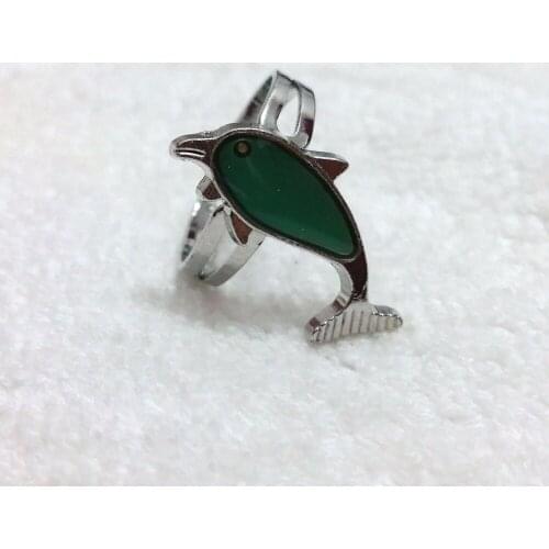 Fashion mood ring cute fish changing color adjustable ring 100pcs/lot