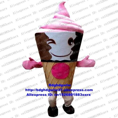 Ice Cream Cone Frozen Yogurt Yoghurt Yoghourt Mascot Costume Adult Cartoon Character Talk Of The Town Classic Giftware zx635