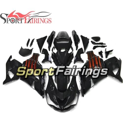 Motorcycle Fairings For Kawasaki ZX14R ZX-14R 12 13 14 15 Year 2012-2015 ABS Injection Fairing Kit Gloss Black Orange Decals New