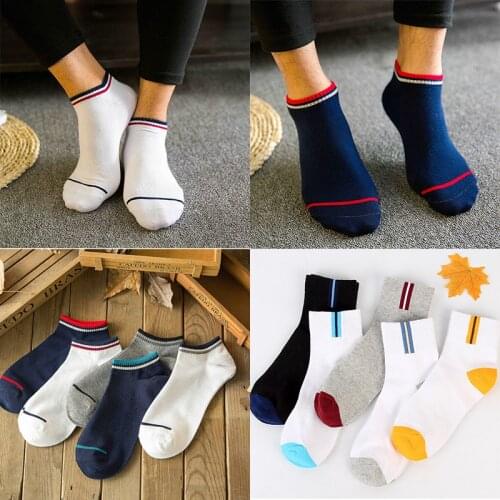 10/5/4/3pairs Men Short Socks Spring Summer Comfortable Cotton Ankle Socks for Man Non-slip No Show Boat Socks Slipper