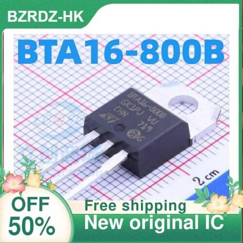 2-10PCS/lot BTA16-800B TO-220 16A/800V/1W New original IC