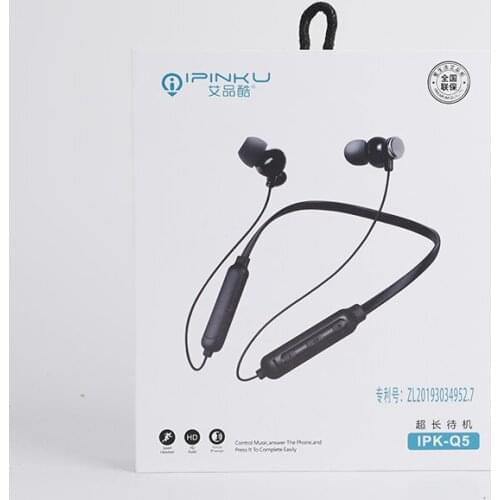 Q5 Bluetooth Neckband Headphones with Magnetic Earbuds, Wireless Headset with Mic Sports Headphones for Running