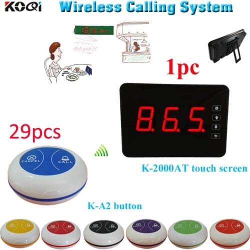 Restaurant equipment Wireless service paging system 1 host receiver 29 bell buzzers CE Passed