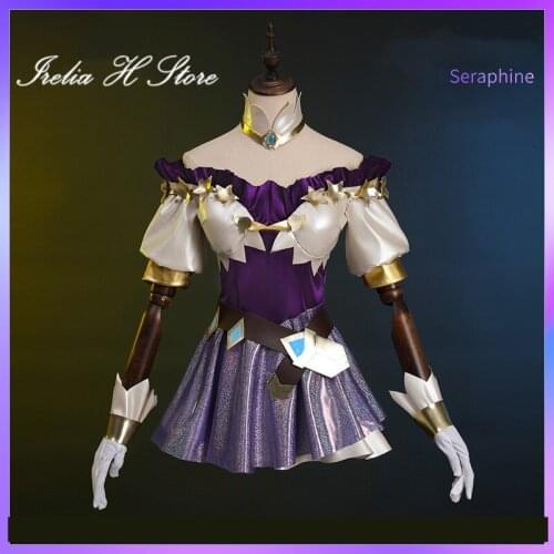 Seraphine LOL Cosplays Game Cosplays LOL KDA Seraphine Cosplay Costume dress female
