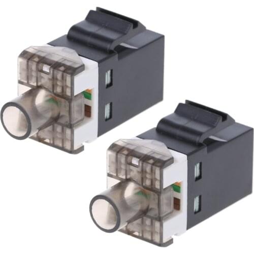 2Pcs UTP CAT6 Network Module RJ45 Connector Cable Adapter Keystone Jack
