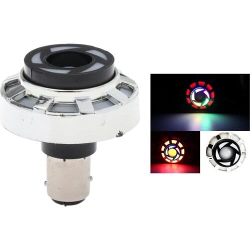 LED 12V Motorcycle Rear Brake Tail Light Angel Devil Eye Strobe Lamp Style C