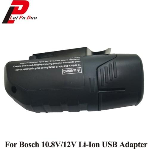 For Bosch BAT411 10.8V/12V USB Power Source Li-ion Battery Charging Adapter For Bluetooth Speaker iPhone Power Supply