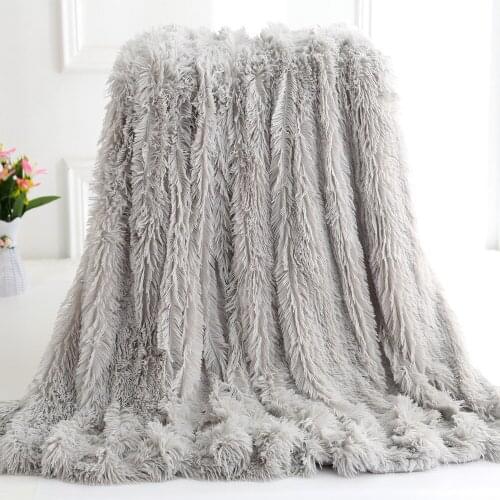 Shaggy Super Soft Coral Fleece Blanket Portable Blanket Aircraft Sofa For Office Throw Blanket Warm Cozy Tv Blanket Home Textile