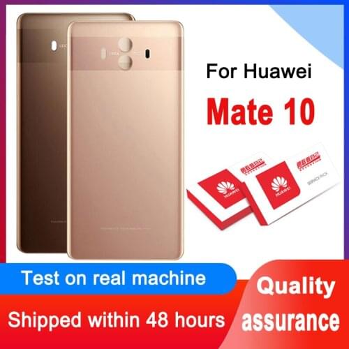 High Quality Back Housing Replacement For Huawei Mate 10 Back Cover Battery Glass With Adhesive Sticker For Mate 10 Rear Cover