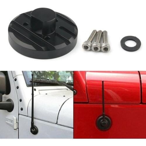 Car Antenna Base Protective Shell Cover Trim for Jeep Wrangler JK / JL 2007-2017