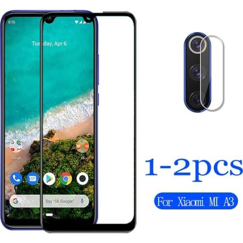 Lens tempered glass for xiaomi mi a3 screen protector xiomi a3 mia3 a 3 3a xiaomia3 safety Glass protective film 1-2pcs films