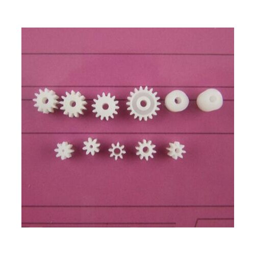 11 pcs/lot plastic gear spindle gear and gear on worm Motor Gear for DIY model