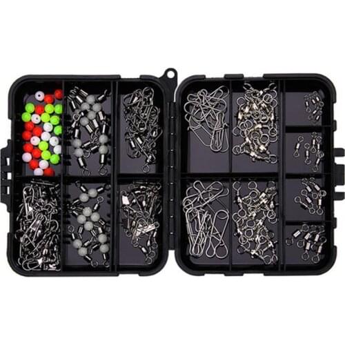 141Pcs Fishing Accessories Kit Compact Multifunction Large Capacity Rust Resistant Fishing Set with Tackle Box for Fishing Lover